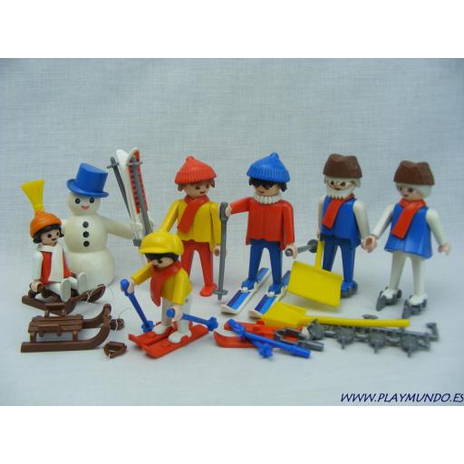 PLAYMOBIL 3467 JUEGOS DE NIEVE EN FAMILIA (AÑO 1984 - 1992) [0]