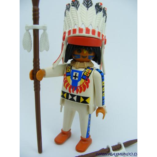 PLAYMOBIL 4589 SPECIAL JEFE INDIO OESTE WESTERN (AÑO 2001 2002) [1]