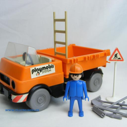 PLAYMOBIL 3203 CAMION VOLQUETE OBRAS (AÑO 1976 -1982) [0]