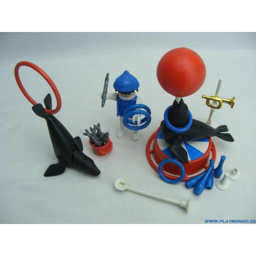 PLAYMOBIL 3518 DOMADOR DE FOCAS CIRCO ACUARIO (AÑO 1979 - 1984) [1]