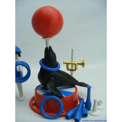 PLAYMOBIL 3518 DOMADOR DE FOCAS CIRCO ACUARIO (AÑO 1979 - 1984) [2]