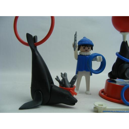PLAYMOBIL 3518 DOMADOR DE FOCAS CIRCO ACUARIO (AÑO 1979 - 1984) [3]