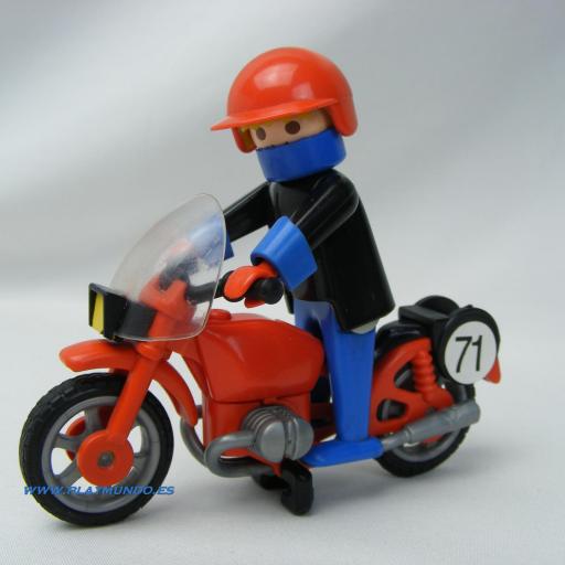 PLAYMOBIL 3565 MOTO DE CARRERAS (AÑO 1982 - 1988) [0]