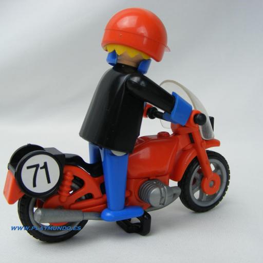 PLAYMOBIL 3565 MOTO DE CARRERAS (AÑO 1982 - 1988) [1]