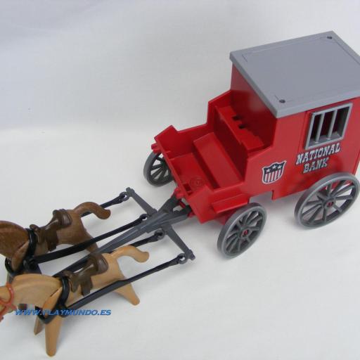 PLAYMOBIL CARRETA BLINDADA SOLDADOS OESTE DE LA REFERENCIA 3037 [1]
