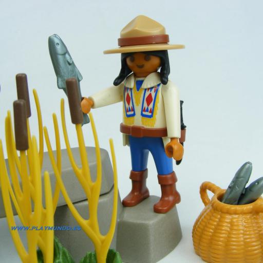 PLAYMOBIL 3830 INDIO CON OSOS (AÑO 1995 - 1997) [2]