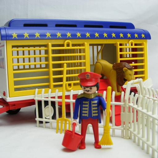 PLAYMOBIL 3727 REMOLQUE DE LOS LEONES DEL  CIRCO (AÑO 1991 - 1996) [3]