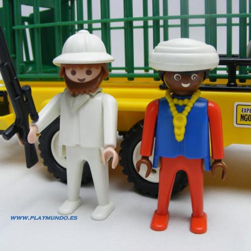PLAYMOBIL 3529 REMOLQUE RINOCERONTE EXPEDICION NGORONGORO  SABANA (1980 ) [1]