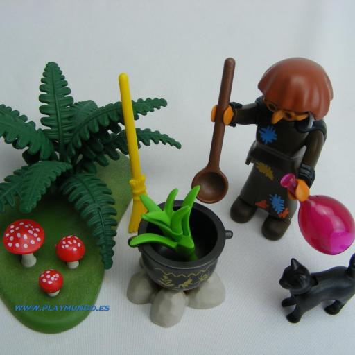 PLAYMOBIL  3838 BRUJA CON CALDERO (AÑO 1995 - 1996) [1]