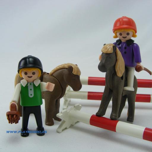 PLAYMOBIL 3714 NIÑOS HIPICA (AÑO 1992 - 2000) [1]