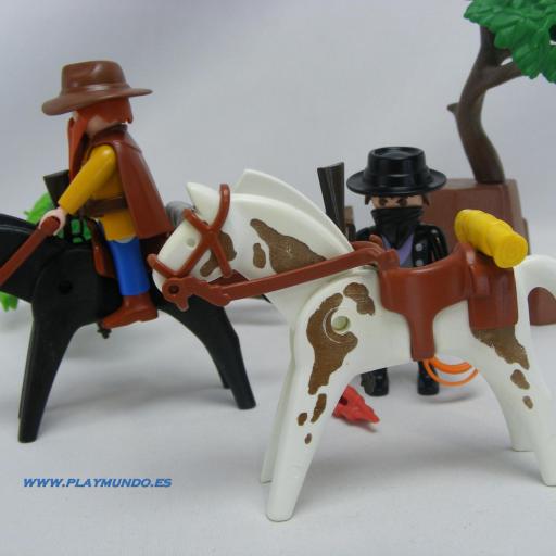 PLAYMOBIL 3036 BANDIDOS DEL OESTE VAQUEROS (AÑO 1999 - 2000) [4]