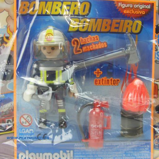 PLAYMOBIL REVISTA BLUE Nº9  BOMBERO  (OCTUBRE 2015) [1]