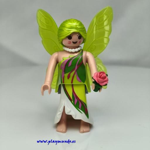 PLAYMOBIL HADA ALAS VERDES MUJER MUÑECO CLICK mod9254