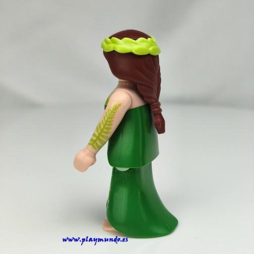 PLAYMOBIL MUJER VESTIDO VERDE MUÑECO CLICK  MOD222 [1]