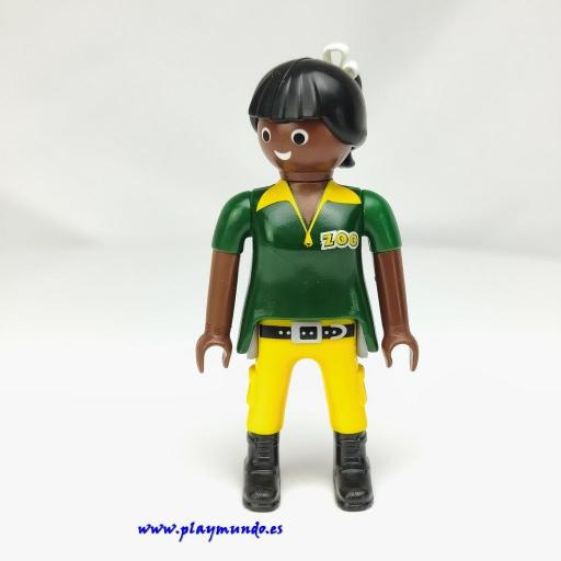 PLAYMOBIL MUJER  ZOO MUÑECO CLICK  MOD273 [0]