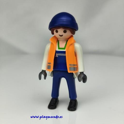 PLAYMOBIL MUJER GUANTES GRISES  MUÑECO CLICK  MOD277 [0]