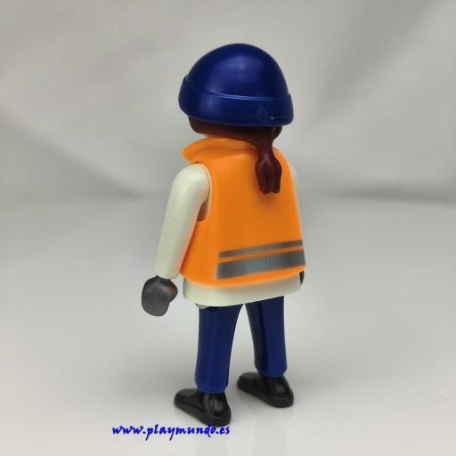 PLAYMOBIL MUJER GUANTES GRISES  MUÑECO CLICK  MOD277 [1]