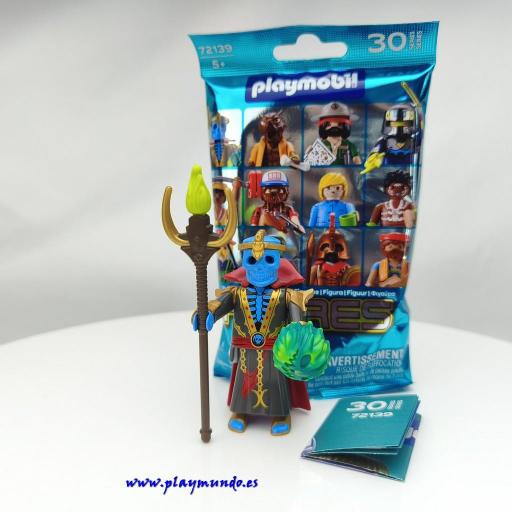 PLAYMOBIL SERIE  30 CHICOS BRUJO O MAGO ESQUELETO [1]
