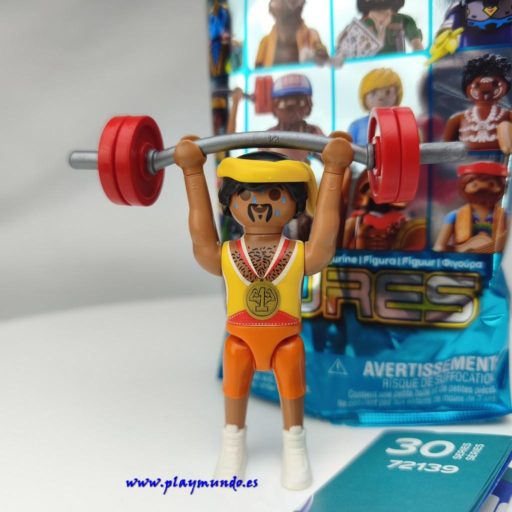 PLAYMOBIL SERIE 30 CHICOS HALTEROFILIA LEVANTADOR DE PESAS