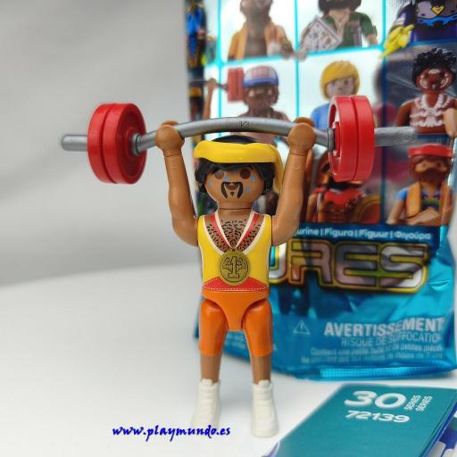 PLAYMOBIL SERIE 30 CHICOS HALTEROFILIA LEVANTADOR DE PESAS