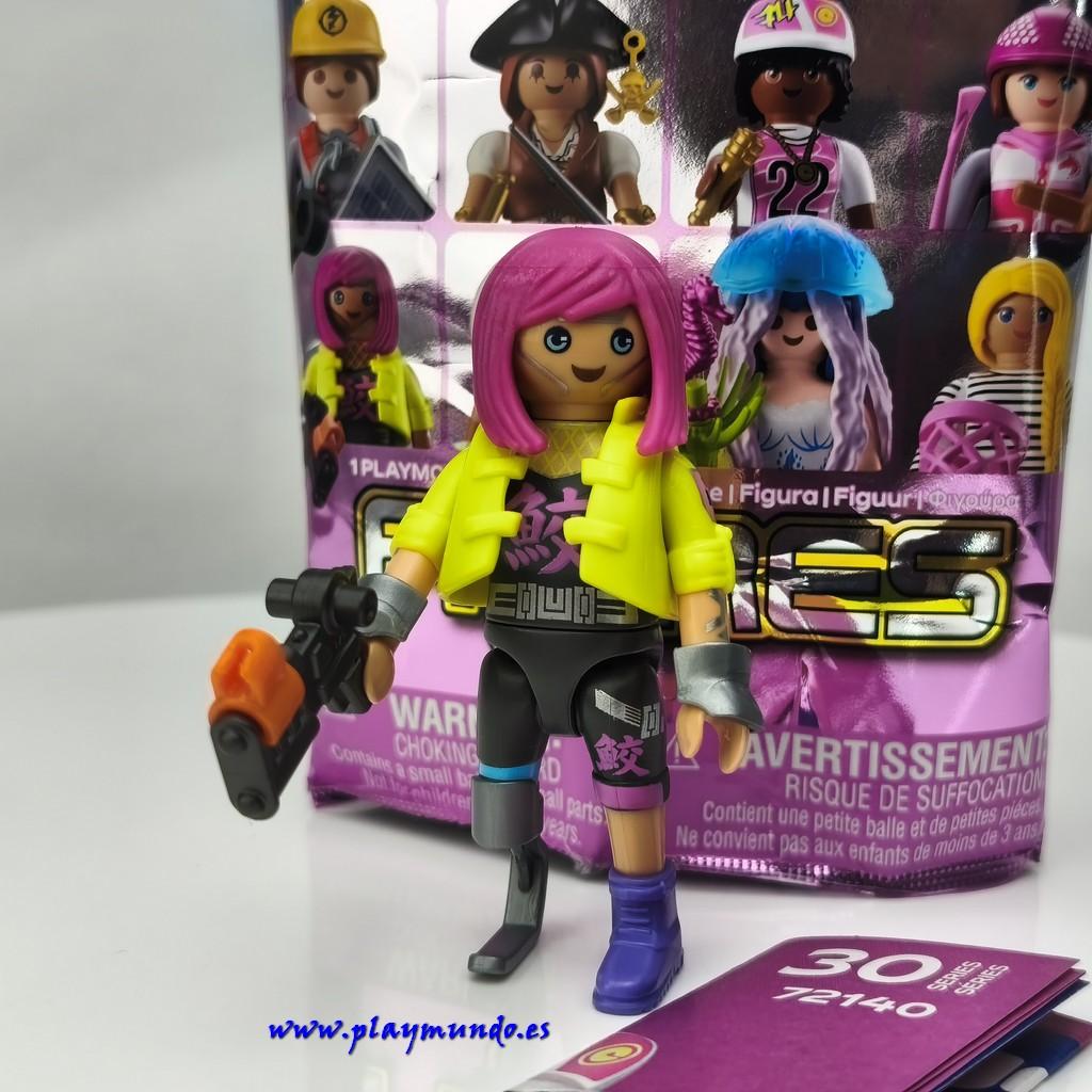 PLAYMOBIL SERIE 30 CHICAS CHICA CIBER CYBERPUNK