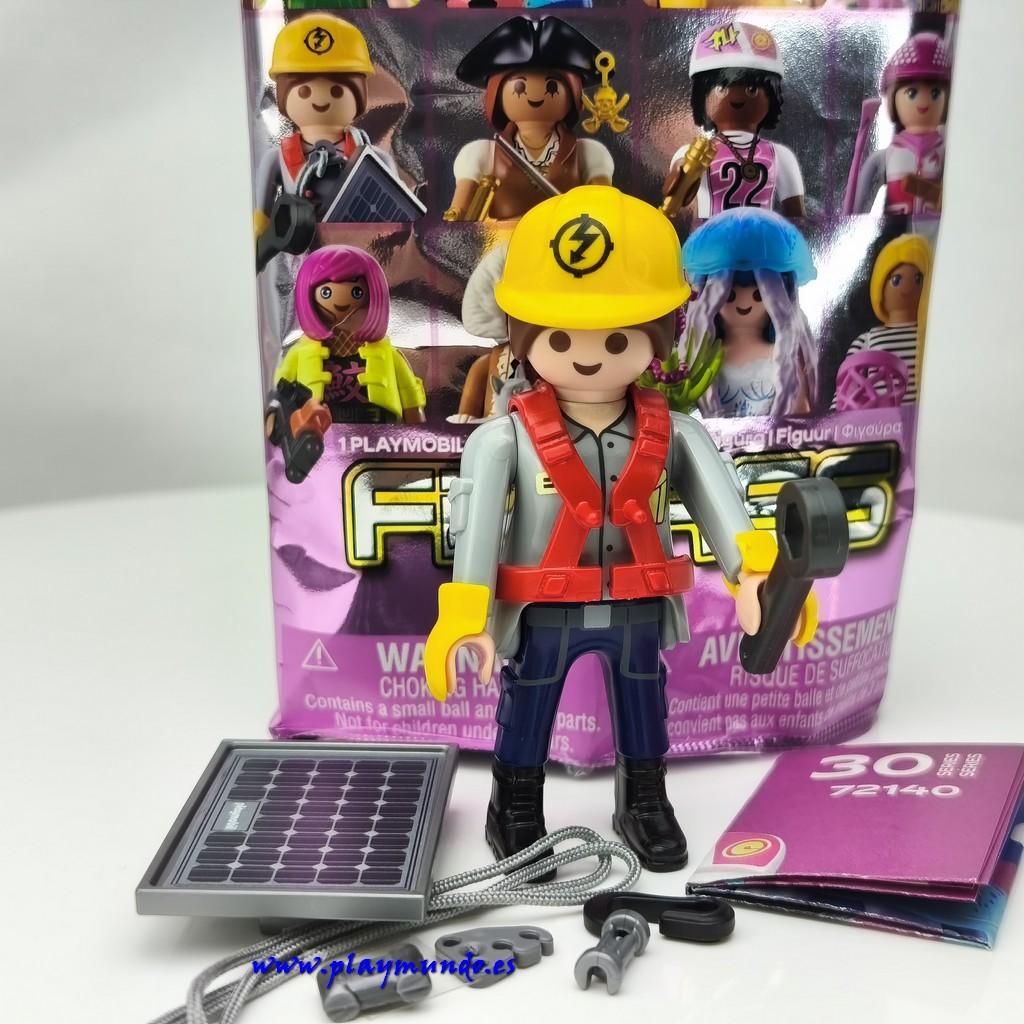 PLAYMOBIL SERIE 30 CHICAS INSTALADORA DE PANELES SOLARES