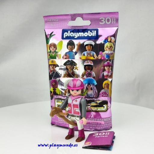 PLAYMOBIL SERIE  30 CHICAS JINETE DE HOBBY HORSE [1]