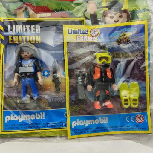 PLAYMOBIL REVISTA BLUE Nº88 BUZO Y POLICIA  (JULIO 2026)  [1]