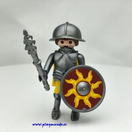PLAYMOBIL GUERRERO CABALLERO MEDIEVAL MUÑECO CLICK  MOD1054 [1]