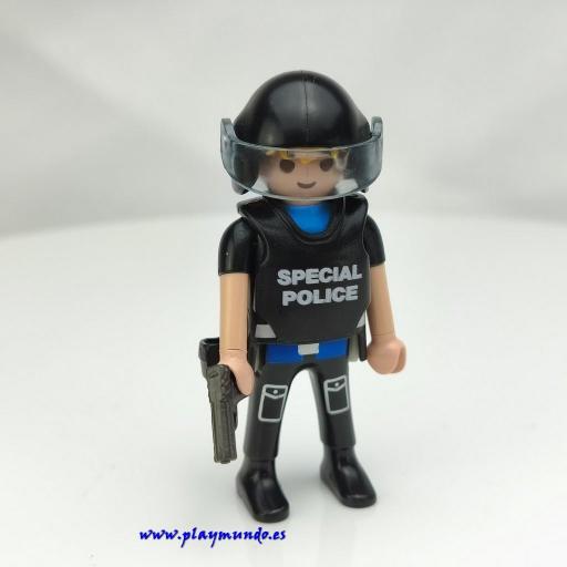 PLAYMOBIL MUÑECO CLICK POLICIA  MOD713 [0]
