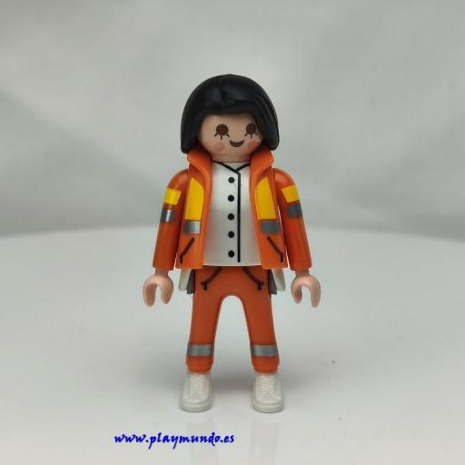 PLAYMOBIL MUJER BAÑADOR AZUL MUÑECO CLICK  MOD276