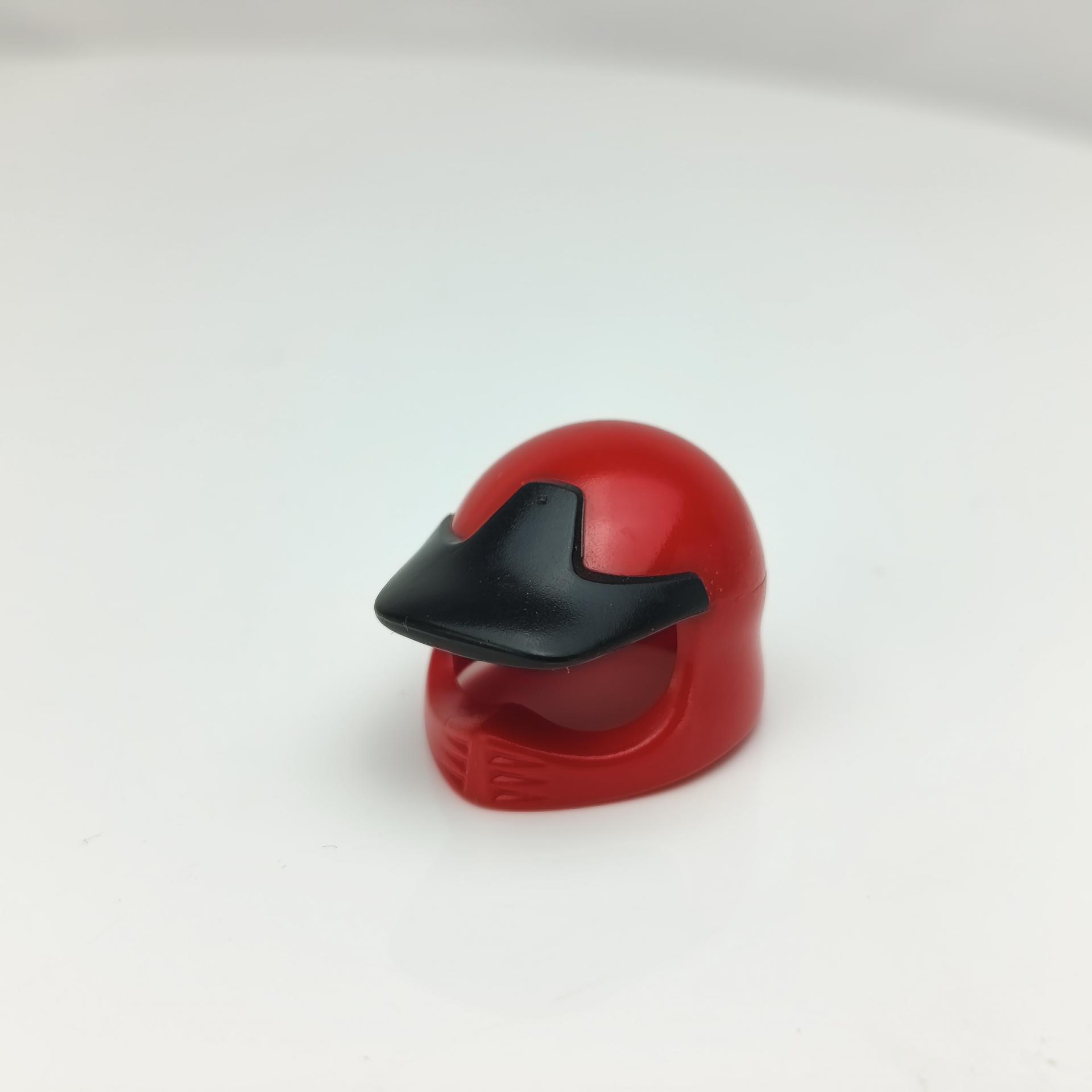 PLAYMOBIL CASCO MOTO ROJO NEGRO