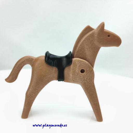 ​PLAYMOBIL CABALLO CLASICO MARRON  CON MONTURA  MOD048 [0]
