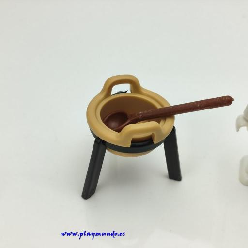 PLAYMOBIL CALDERO INDIO PRIMERA EPOCA [1]