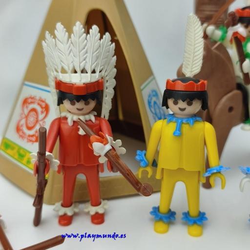 PLAYMOBIL 3483 POBLADO INDIO (AÑO 1980 - 1990) [3]
