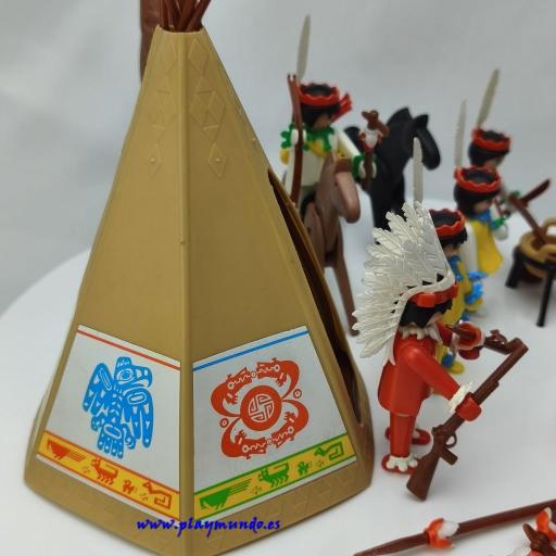 PLAYMOBIL 3483 POBLADO INDIO (AÑO 1980 - 1990) [5]