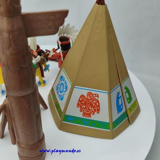 PLAYMOBIL 3483 POBLADO INDIO (AÑO 1980 - 1990) [6]