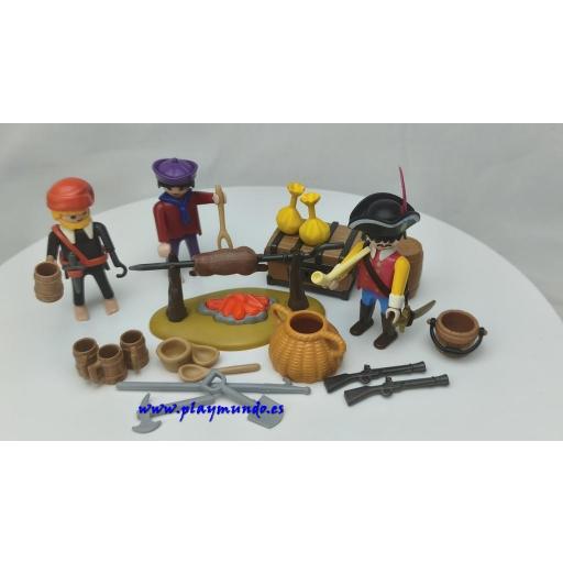 PLAYMOBIL 3794 BANQUETE FESTIN  DE LOS PIRATAS (AÑO 1991 - 1995) [1]