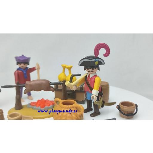 PLAYMOBIL 3794 BANQUETE FESTIN  DE LOS PIRATAS (AÑO 1991 - 1995) [2]