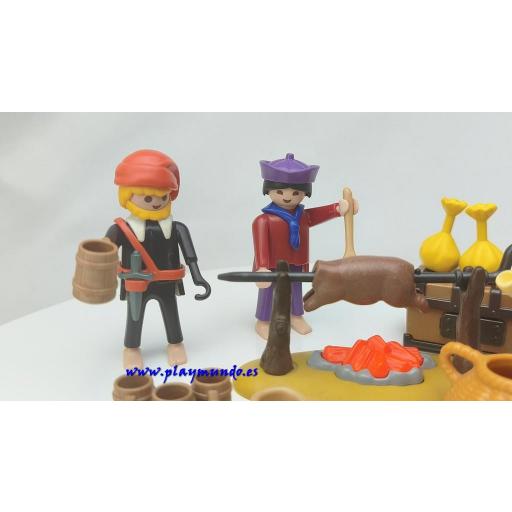 PLAYMOBIL 3794 BANQUETE FESTIN  DE LOS PIRATAS (AÑO 1991 - 1995) [3]