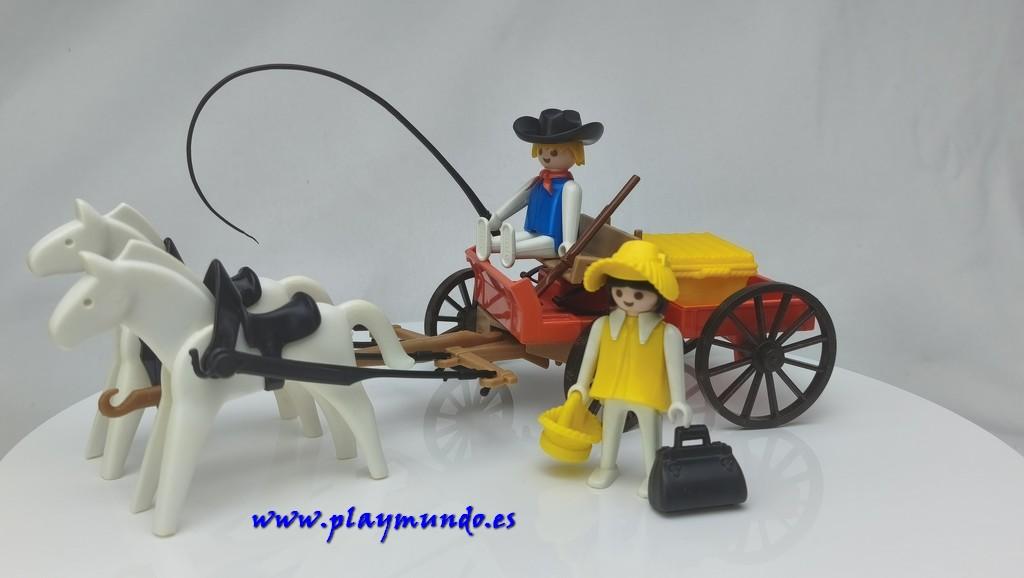 PLAYMOBIL 3587 CARRETA DEL OESTE (AÑO 1983 - 1987)