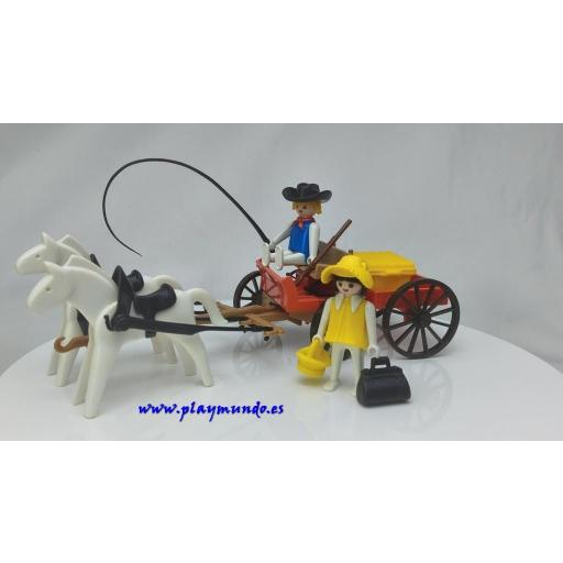 PLAYMOBIL 3587 CARRETA DEL OESTE (AÑO 1983 - 1987) [0]