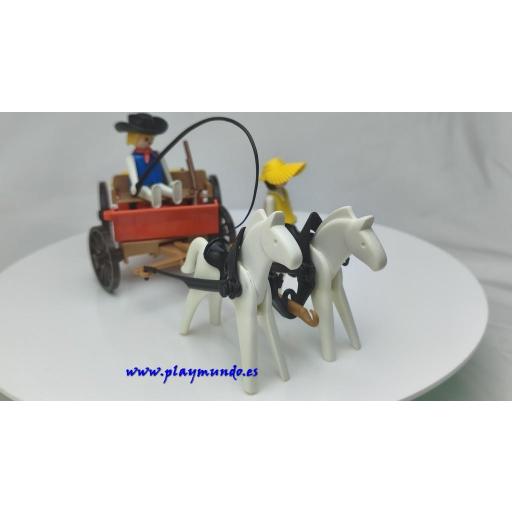 PLAYMOBIL 3587 CARRETA DEL OESTE (AÑO 1983 - 1987) [3]