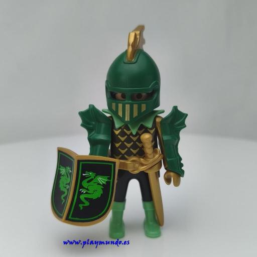 PLAYMOBIL 4586 SPECIAL CABALLERO DEL DRAGON VERDE (AÑO 2001-2007)
