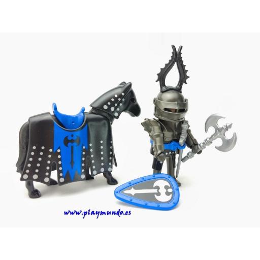 PLAYMOBIL 3315 CABALLERO NEGRO MEDIEVAL (AÑO 2004) [4]