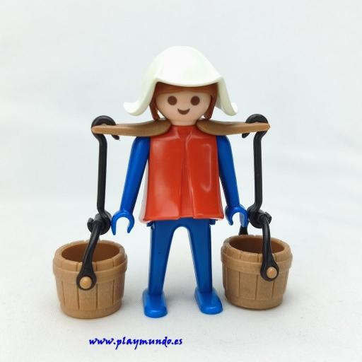 PLAYMOBIL 3372 LAVANDERA CAMPESINA MEDIEVAL (AÑO 1977) [1]