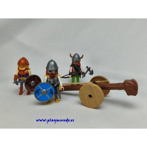PLAYMOBIL 3153 VIKINGOS CON ARIETE (AÑO 2002 - 2006) [0]