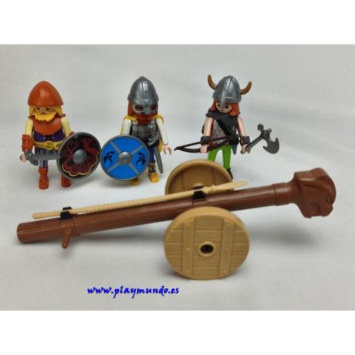 PLAYMOBIL 3153 VIKINGOS CON ARIETE (AÑO 2002 - 2006) [2]