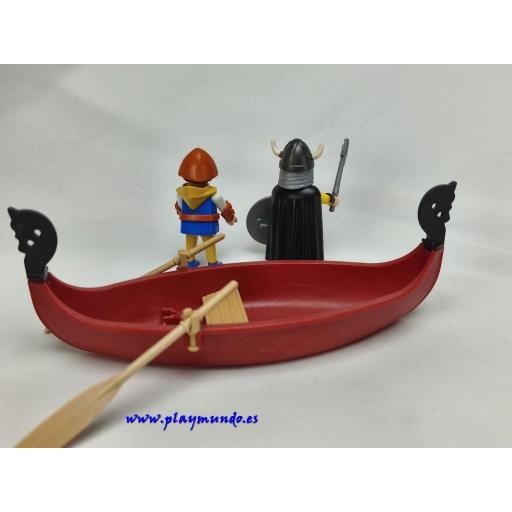 PLAYMOBIL 3156 VIKINGOS CON BARCA  (AÑO 2002 - 2006) [2]