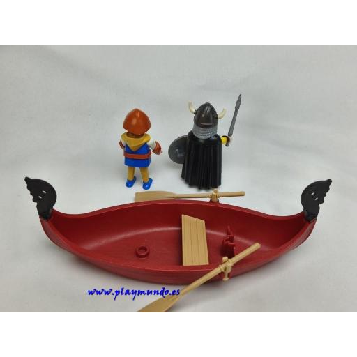 PLAYMOBIL 3156 VIKINGOS CON BARCA  (AÑO 2002 - 2006) [3]